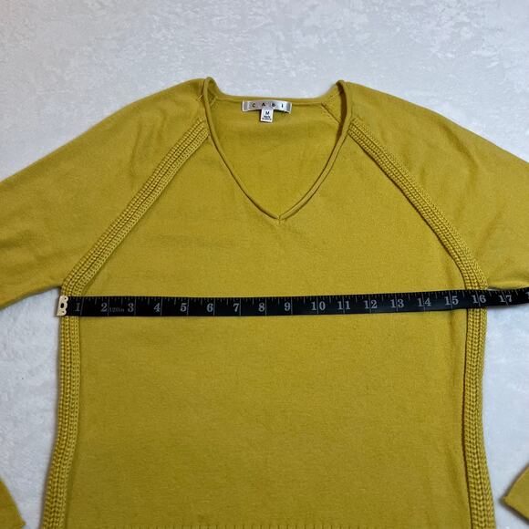 CAbi V-Neck Pullover Knit Sweater Size Medium Preppy Colorful Casual Classic - Picture 7 of 8